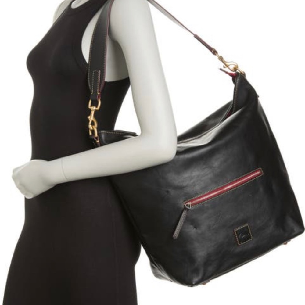 SOLD⛔️Authentic DOONEY & BOURKE Leather large Hobo/Top zip shoulder - Picture 13 of 15